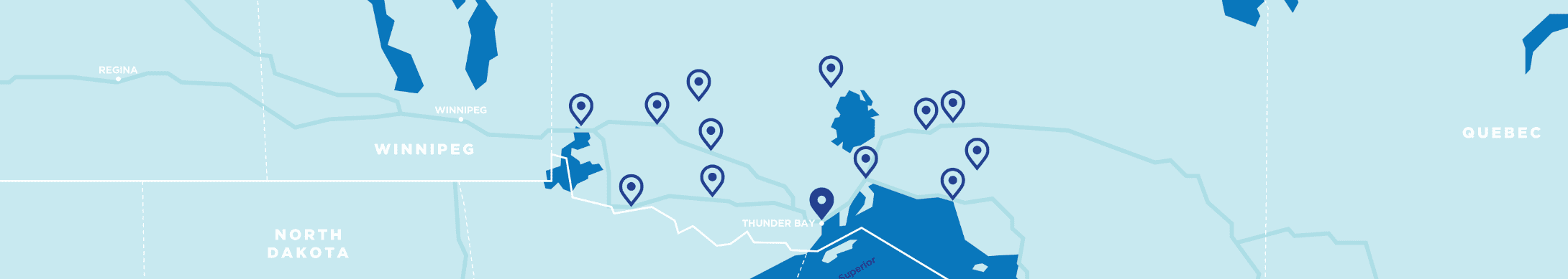 Map of Thunder Bay